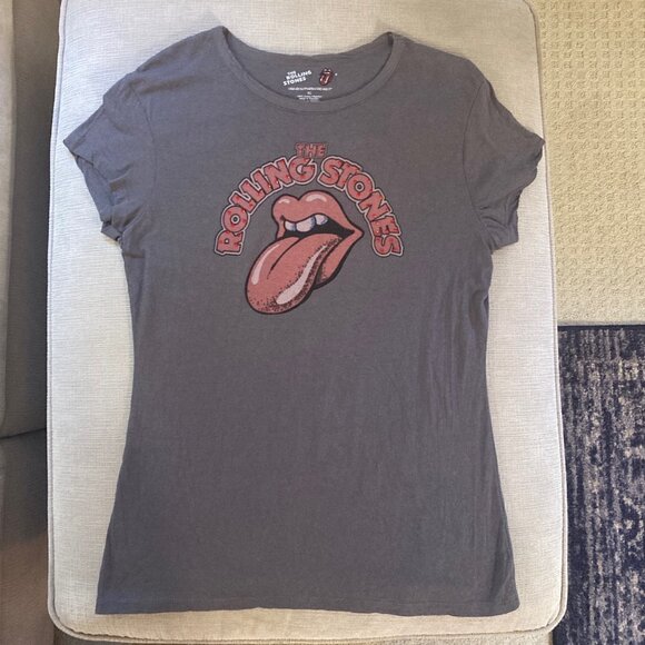 Rolling Stones T shirt with Red Crystals - Size Women's XL - Picture 7 of 10